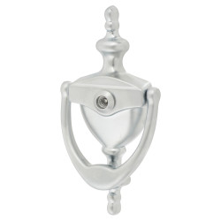 Arrone AR727K Traditional Urn Door Knocker With Viewer - 151 x 76mm - Satin Chrome