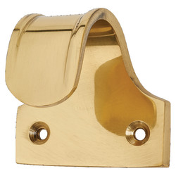 Touchpoint Budget Sash Window Finger Lift - 52 x 35mm - Polished Brass