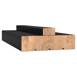 LPD Hardwood Door Lining with Loose Stop - Primed - 2130 x 108 x 28mm - Black