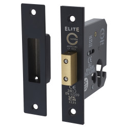 Touchpoint Euro Profile Deadlock - 78mm Case - 57mm Backset - Matt Black