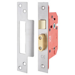 UNION 22WCS StrongBOLT Bathroom Lock - 68mm Case - 45mm Backset - Satin Stainless Steel