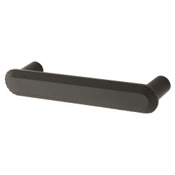 Hampstead Morley 19mm Bobbled D-Bar Cabinet Pull Handle - 96mm Centres - Matt Black