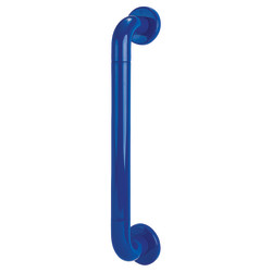 Hoppe AR602/425 Nylon D-Bar Door Pull Handle on Rose - Screw Fix - 425mm c/c - Cobalt Blue