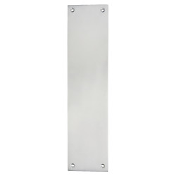 Hampstead Solid Brass Plain Finger Plate - 305 x 70 x 6mm - Satin Chrome