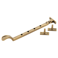 Heritage Brass by M Marcus Spoon End Casement Window Stay - 10"/250mm Length - Antique Brass