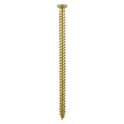 TIMCO Concrete Screw - Countersunk - Yellow Passivated - 7.5 x 110mm - Pack of 100