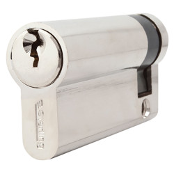 Touchpoint 5 Pin 61mm Euro Single Cylinder - 50 + 11mm - Polished Nickel - Keyed to Differ