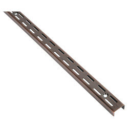 Rothley Twin Slot Shelf Wall Upright - 1980mm Length - Antique Copper