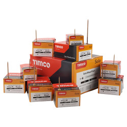 TIMCO Solo Chippy Pozi Countersunk Wood Screws - Mixed Pack - Yellow Zinc - Pack of 1400