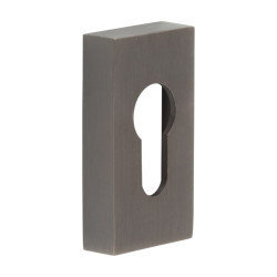 CRES by Frelan Rectangular Escutcheon - 65 x 35mm - Euro - Dark Bronze