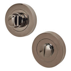 Excel Bathroom Turn & Release - 52mm Diameter - Black Nickel