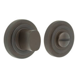 Burlington by Frelan Inner 3 Turn & Release with Stepped Rose - 47mm Diameter - Dark Bronze