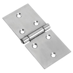 Cranked Knuckle Steel Backflap Cabinet Hinge - 45 x 100 x 1.5mm - Zinc Plated - Pair