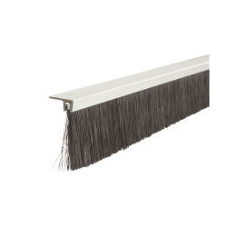 Barrier Brush Strip F3 - Brush Size 34mm - 3000mm Length - Inward/Outward Opening Doors - Aluminium