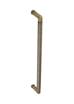 Burlington by Frelan Antique Brass 20mm D-Bar Door Pull Handle - Bolt Fix - 425mm c/c - Westminster Range
