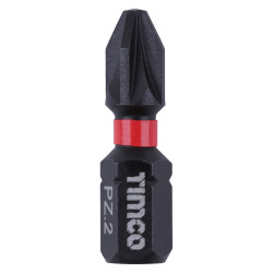 TIMCO X6 Impact Driver Bits - Pozi - PZ2 - 25mm Length - Pack of 10