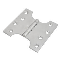 Parliament Hinge - 100 x 50 x 100mm - Satin Chrome - Pair