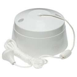 Knightsbridge 10AX 1 Way Pull Cord Switch - White