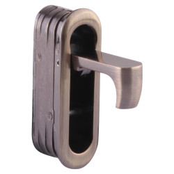 Altro Door Edge Finger Pull - 58 x 18 x 18mm - Antique Brass