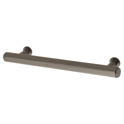 Alexander & Wilks Vesper Hex 14mm T-Bar Cabinet Pull Handle - 128mm Centres - Dark Bronze