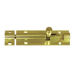 Altro Straight Barrel Bolt - 150 x 32mm - Polished Brass