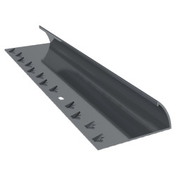 Stormguard M102 Regency Designer Single Edge Door Bar Carpet Trim - 900mm Length - Dark Chrome