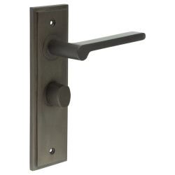 Burlington by Frelan Dark Bronze Fire Rated Bathroom Door Handles - Fitzrovia - Inner 2 - 200 x 55mm