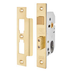 UNION Oval 2241 Sashlock - 77mm Case - 57mm Backset - Polished Brass