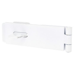 Light Duty Safety Hasp & Staple - 114 x 37mm - White