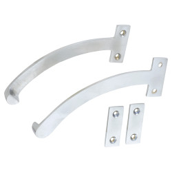 Quadrant Arm Fanlight Stay - 150mm Length - Satin Chrome - Pair