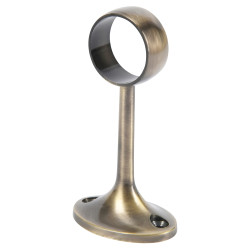 Rothley 25mm Wardrobe Hanging Rail Centre Bracket - Antique Brass