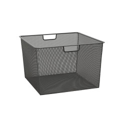 elfa Top Track System - Click In Deep Mesh Basket for Gliding Frame - 427 x 427 x 285mm - Graphite