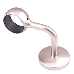 Rothley 40mm Handrail System - Wall Bracket - Brushed Nickel