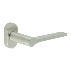 CRES by Frelan CR-105 uPVC Multipoint Door Handle on Oval Rose - Satin Stainless Steel