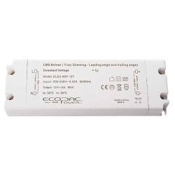 Integral LED 12V 60W Constant Voltage Dimmable LED Triac Driver - IP20 - 200-240VAC