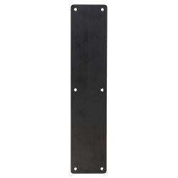 Altro Stainless Steel Plain Finger Plate - 350 x 75 x 1.5mm - Matt Black
