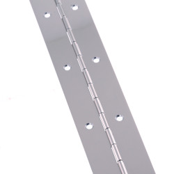 Touchpoint Steel Continuous Piano Hinge - 1850 x 38 x 0.7mm - Nickel Plated