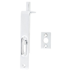 Touchpoint Slide Action Flush Bolt - 102 x 16mm - Polished Chrome