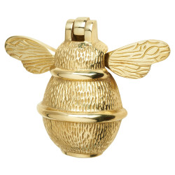 Bumble Bee Door Knocker - 101 x 127mm - Polished Brass