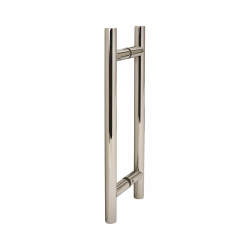 Altro 19mm T-Bar Door Pull Handle - Back to Back - 229mm Centres - Polished Stainless Steel