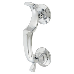 Carlisle Brass Doctor Door Knocker - 188 x 33mm - Polished Chrome