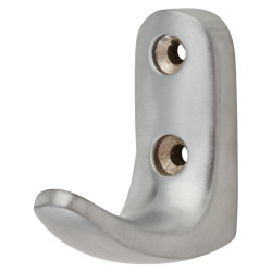 Touchpoint Heavy Duty Single Coat Hook - 45 x 43mm - Satin Chrome