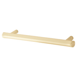 Altro Filton 11mm T-Bar Cabinet Pull Handle - 128mm Centres - Satin Brass