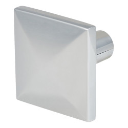 Touchpoint Pyramid Style Square Cabinet Knob - 29 x 29mm - Polished Chrome