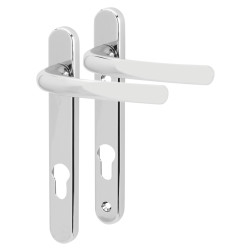 Fab & Fix Windsor uPVC Multipoint Door Handle - 92mm c/c - Bright Chrome