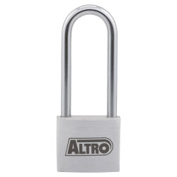 Altro Aluminium Long Shackle Padlock - 40mm Body - 65 x 22mm Shackle - Keyed to Differ