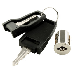 Replaceable Lock Core - Keyed to Differ No 401 - 450 - Polished Chrome