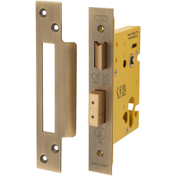 Altro Architectural Euro Profile Sashlock - 78mm Case - 57mm Backset - Square - Antique Brass