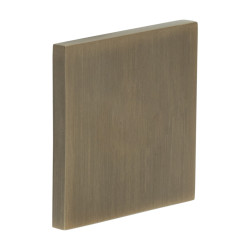 CRES by Frelan Square Escutcheon - 54 x 54mm - Blank - Antique Brass