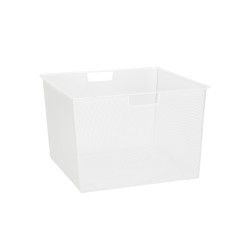 elfa Top Track System - Click In Deep Mesh Basket for Gliding Frame - 427 x 427 x 285mm - White